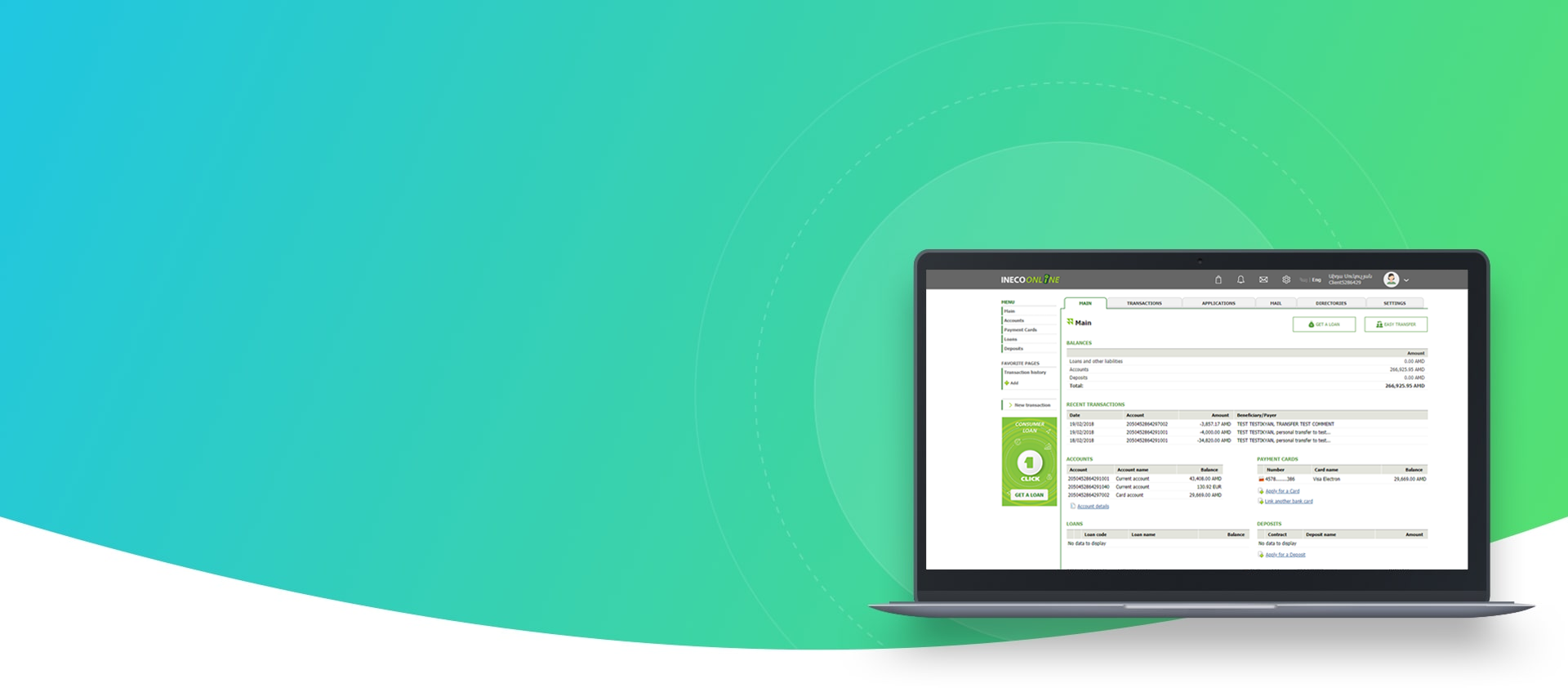 InecoOnline digital banking solution